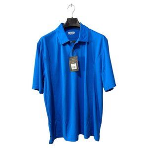 NWT On Tour blue men's 2XL golf polo short sleeve‎
